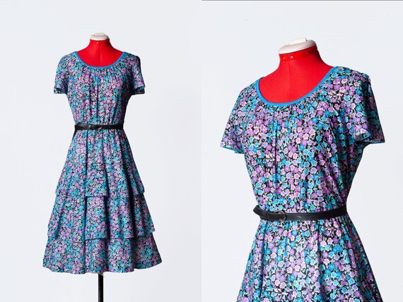 1970s tiered sundress