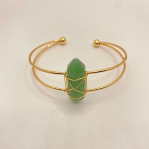 Natural Gemstone Bracelet Green Aventurine