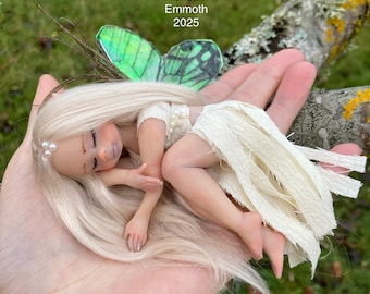 One of a kind OOAK Sleeping Fairy Child Realistic Doll Pixie elf art doll