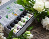 Aromatherapy Essential Oils Gift Set Pure Organic Essential Oil for Diffusers - Tea Tree Orange Eucalyptus Lavender Peppermint Lemongrass