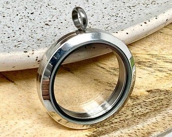 Médaillon de cadre photo en acier inoxydable 316L, pendentif magnétique à mémoire de forme