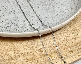 Chaîne de collier en acier inoxydable 316, Maillons soudés, Accessoires pour la fabrication de bijoux