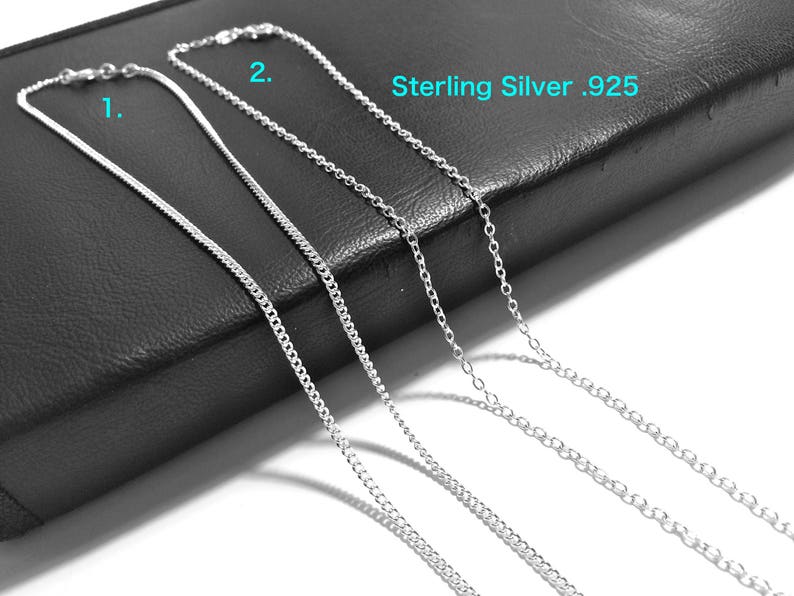 1 or BULKS CHAIN Sterling Silver .925 Plated Ready to Wear 30 Necklace Supplies Findings Jewelry Making Accessories Hardware Do It Yourself