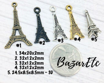 Charm Alliage Tour Eiffel, Fourniture Pendentif Paris