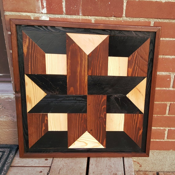 Quilting Pattern in Rustic Barn Wood Special Gift for 