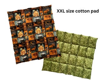XXL size Cotton Flax Seed Cold Pad, for Gentle, Soothing Pain Relief. Can also be used as a Weighted Blanket. Aromatherapy Options