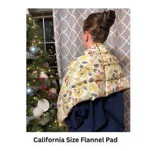 Ultimate Relaxation with this Extra long, Full body, Flannel Flax Seed Heating Pad for Soothing Pain Relief. Aromatherapy Options