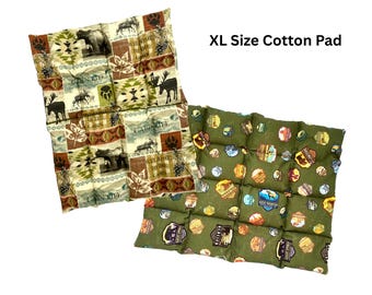 XL size Cotton Flax Seed Cold Pack for Gentle, Soothing Pain Relief. Aromatherapy Options