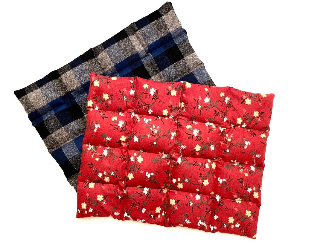 Moist Flax Seed Heat Pack, XL Size, Microwavable Flannel Pad, for Back