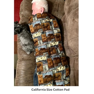 Extra-long, full body, flax seed cooling blanket. Freeze for Soothing Pain Relief or as a weighted blanket. Aromatherapy Options