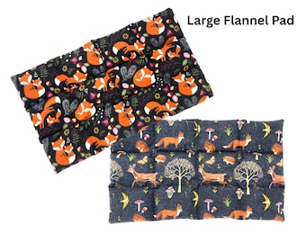 Large Flannel Flax Seed Heating Pad, for Gentle, Soothing Pain Relief. Aromatherapy Options