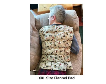 XXL size Flannel Flax Seed Heating Pad, for Gentle Soothing Pain Relief. Can be used as a Weighted Blanket. Aromatherapy Options