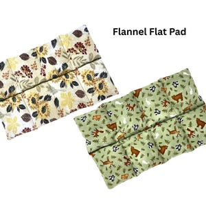 Flannel Small Size Flax Seed Heating Pad, for Gentle, Soothing Pain Relief. Aromatherapy Options