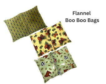 Flannel Flax Seed Heat Pack for Natural Pain Relief – Reusable Boo Boo Bag