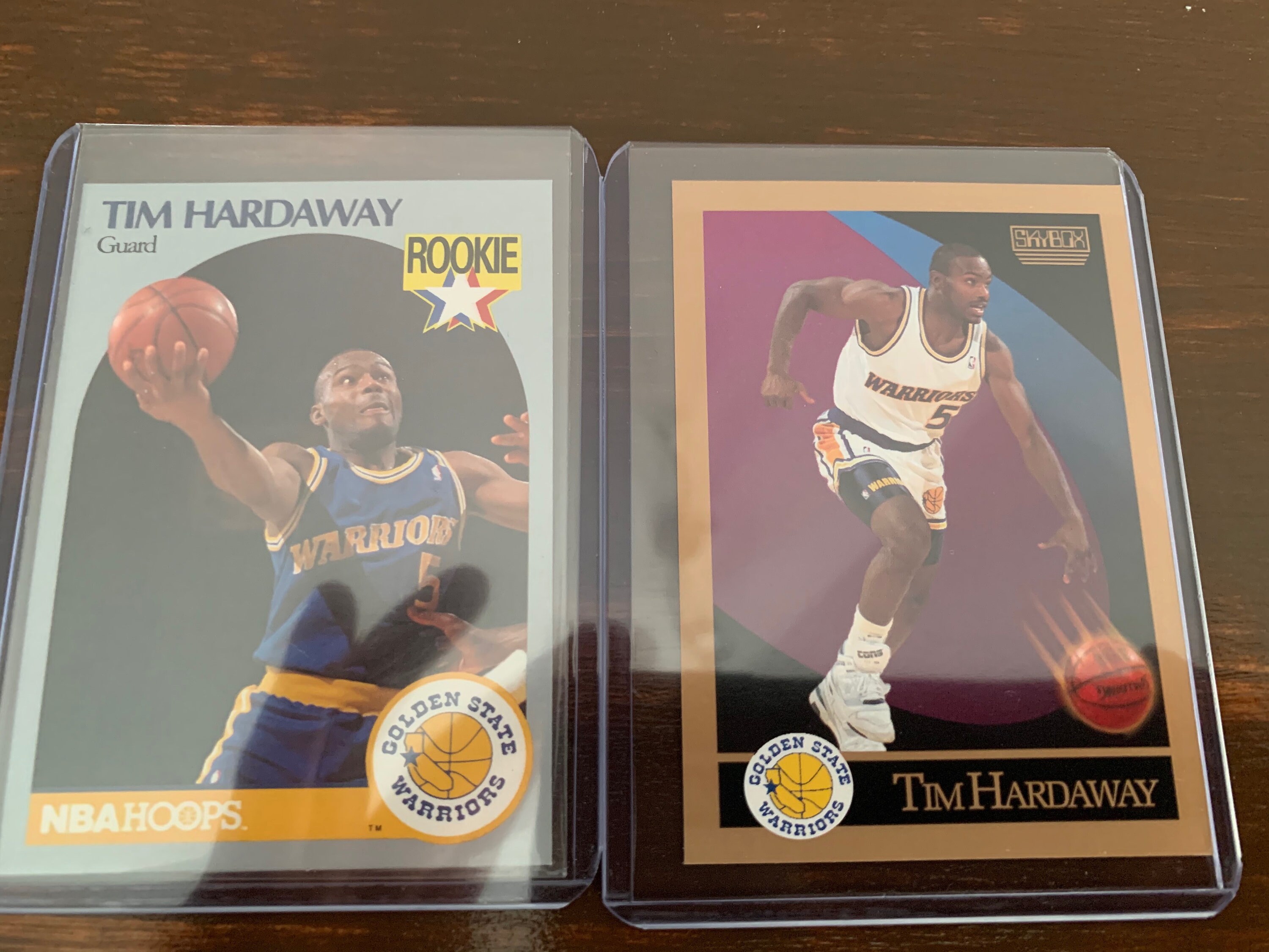 Tim Hardaway Card Set 2 Cards With Protectors NBA Hoops Etsy