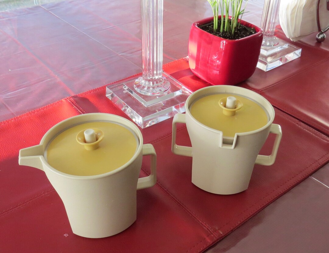 Tupperware Cream & Sugar Set Etsy