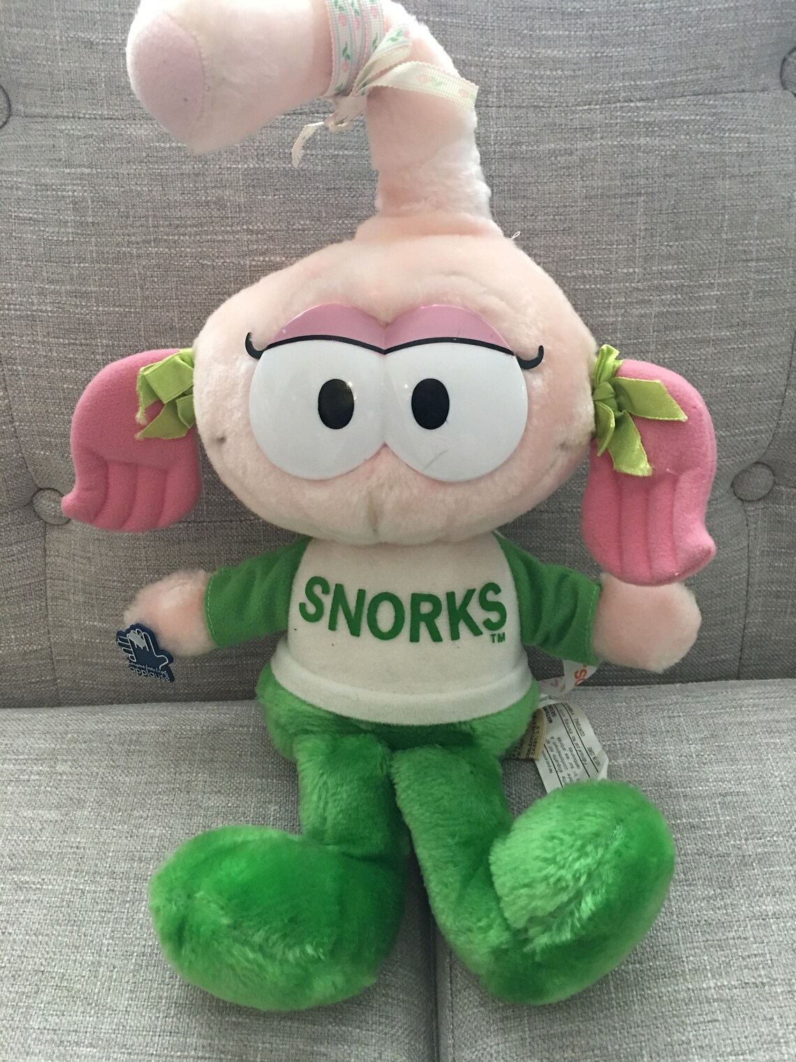 Snorks Plush Doll Rare Cartoon 1983 With Tags 15 inches tall Etsy