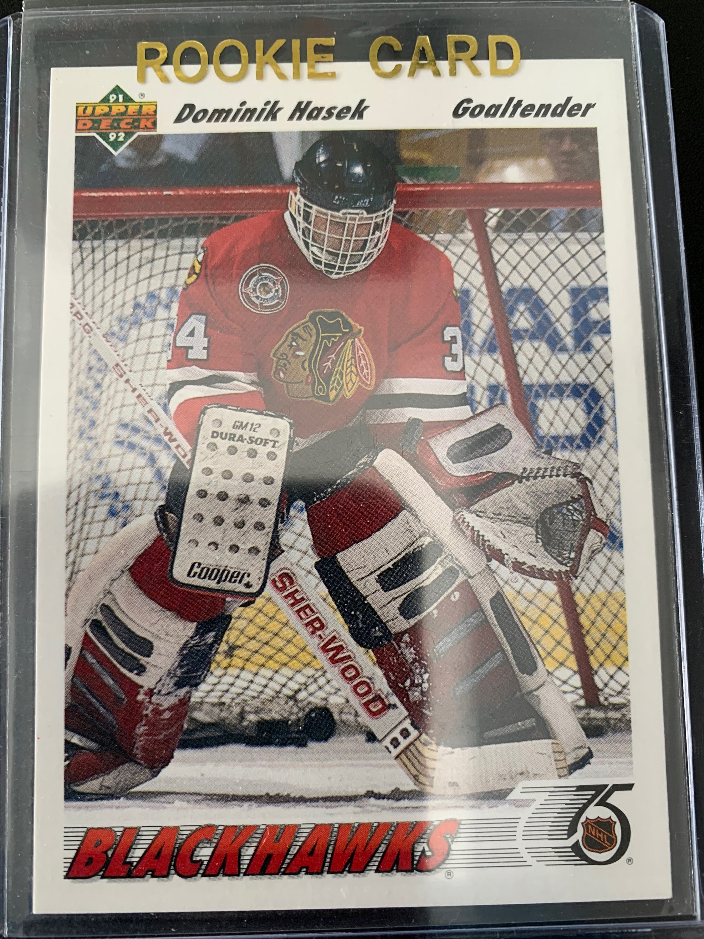 Dominik Hasek Rc Upper Deck Hockey Card 1991 1992 Etsy