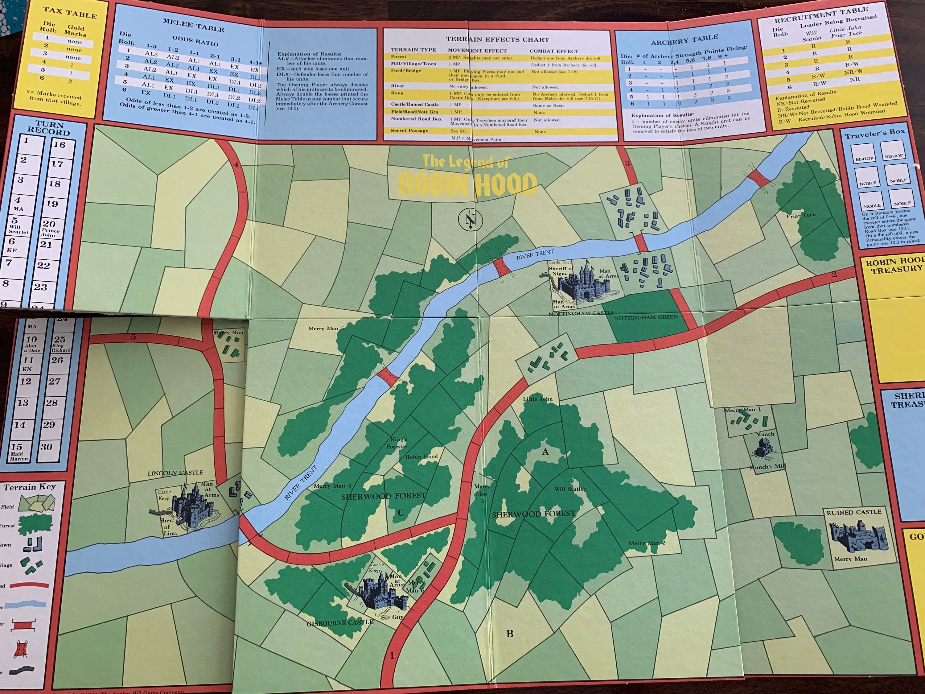 The Legend Of Robin Hood Board Game 1982 Etsy
