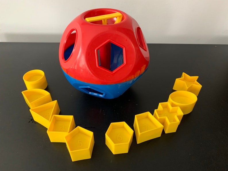 Tupperware Shape O Sorter Ball Toy Puzzle for children Etsy