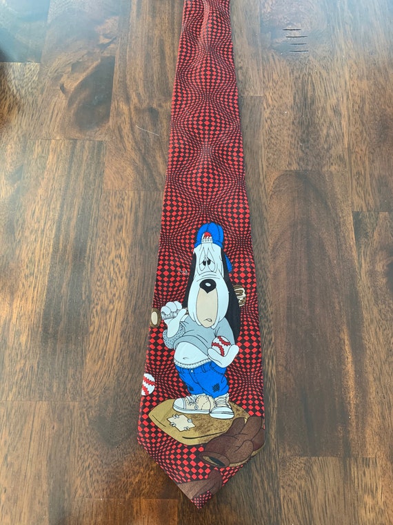 Droopy Dog Baseball Tie