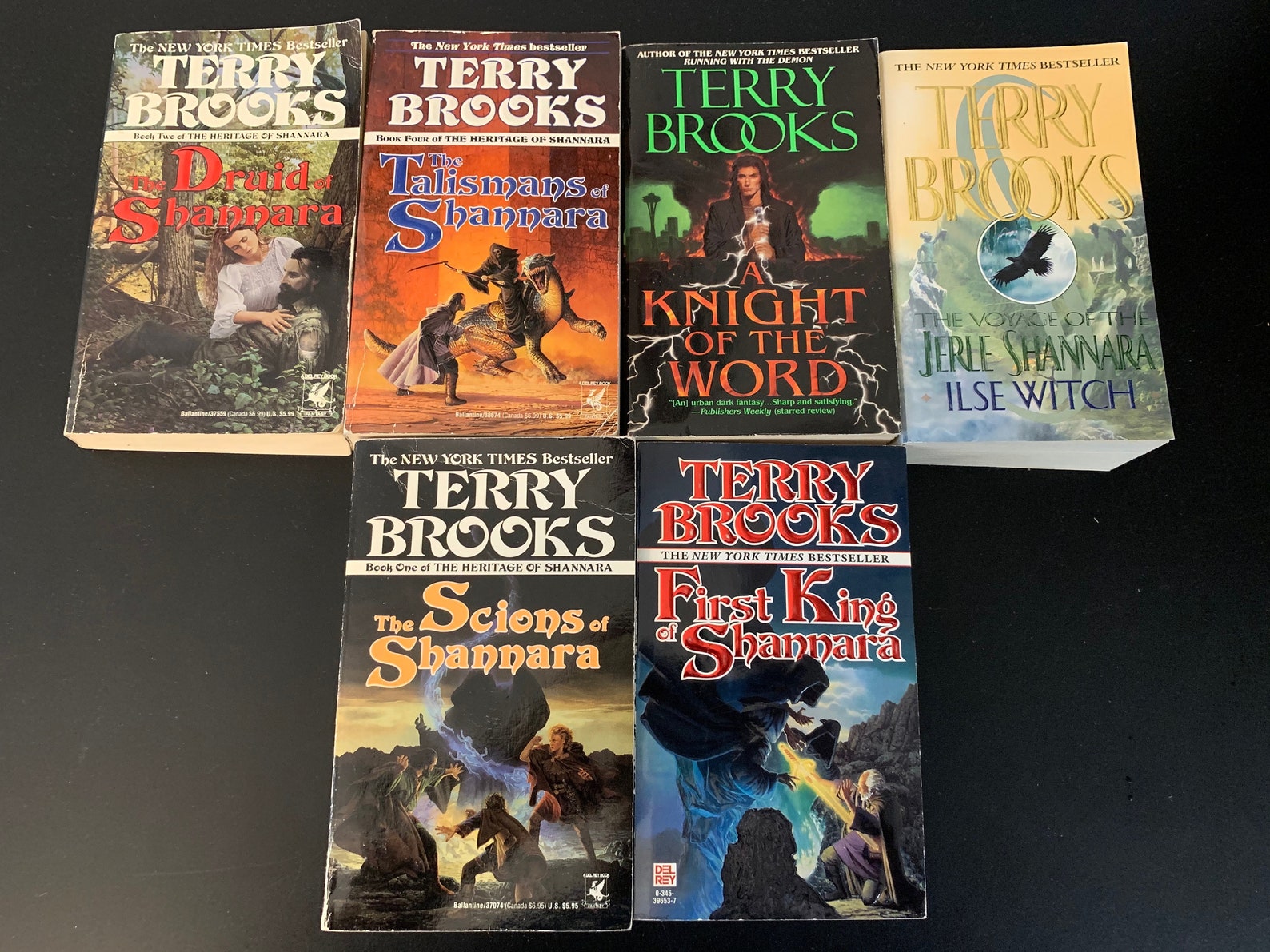 Terry Brooks Book Set 6 books 1990 Fantasy Etsy