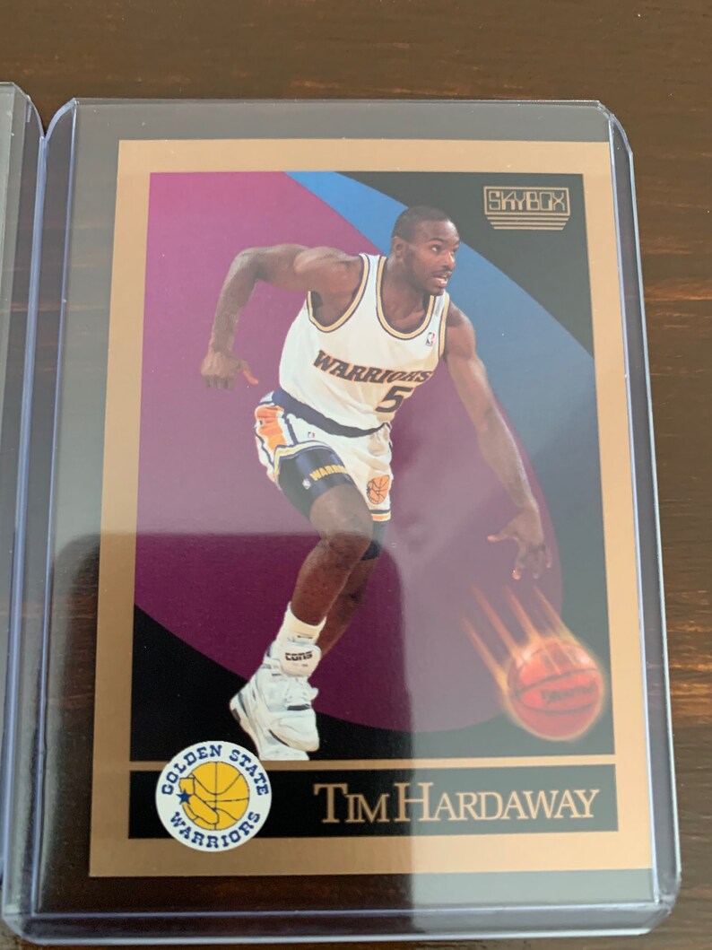 Tim Hardaway Card Set 2 Cards With Protectors NBA Hoops Etsy