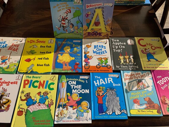 Seuss Book #2 Cupcake Toppers set of 4 designs=6 each for 24-Handmade Dr