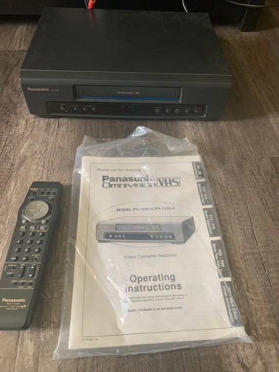 Panasonic Omnivision VHS Player Model PV7200K/PV7450K With Etsy