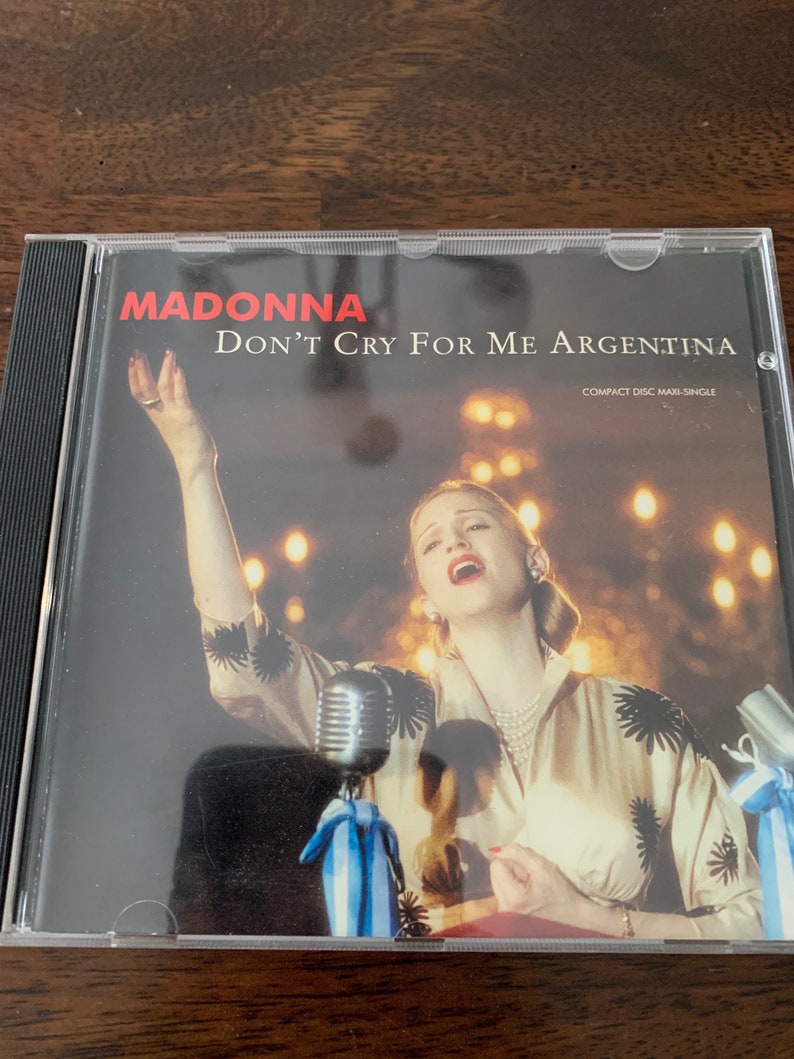 Madonna dont cry for me argentina cd etsy