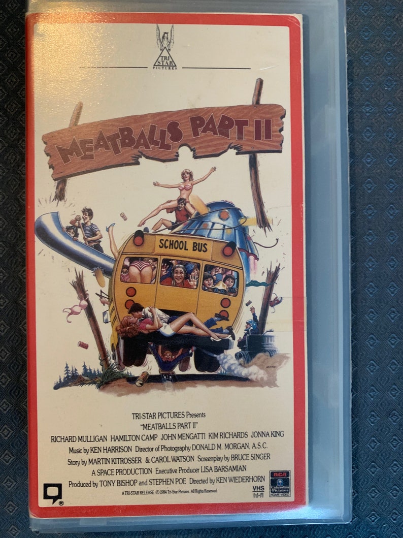 Meatballs Part 2 VHS Hardshell Comedy Movie Etsy