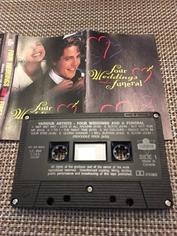 Four Weddings And A Funeral Movie Soundtrack Cassette Tape Etsy