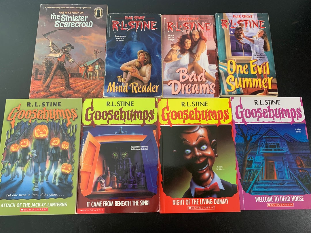 R.L Stine Book Set 8 Books Fear Street Goosebumps and a Etsy