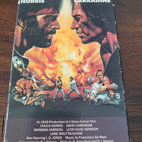 Lone Wolf Mcquade VHS Chuck Norris and David Carradine Movie