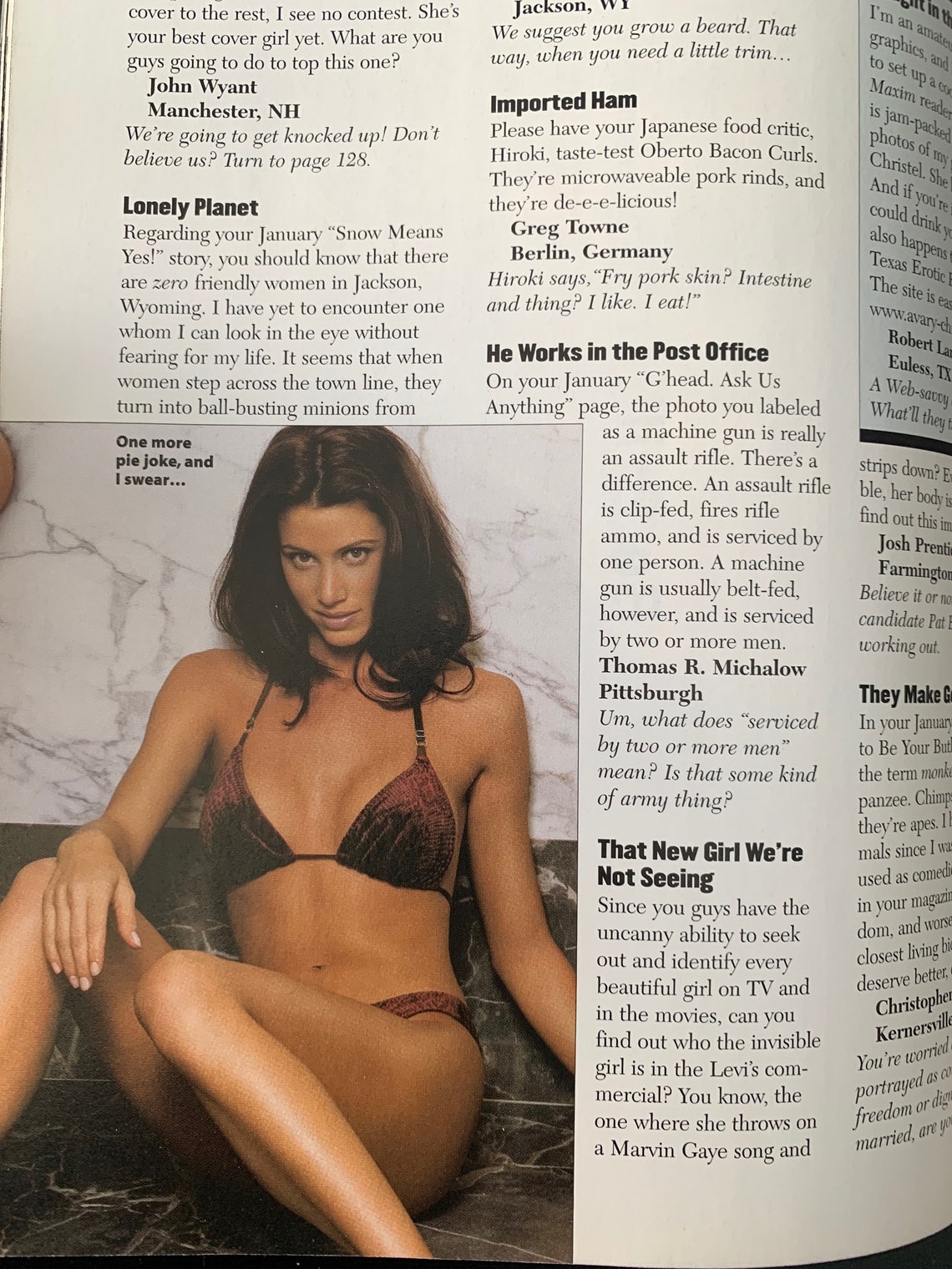Maxim Magazine March 2000 Etsy