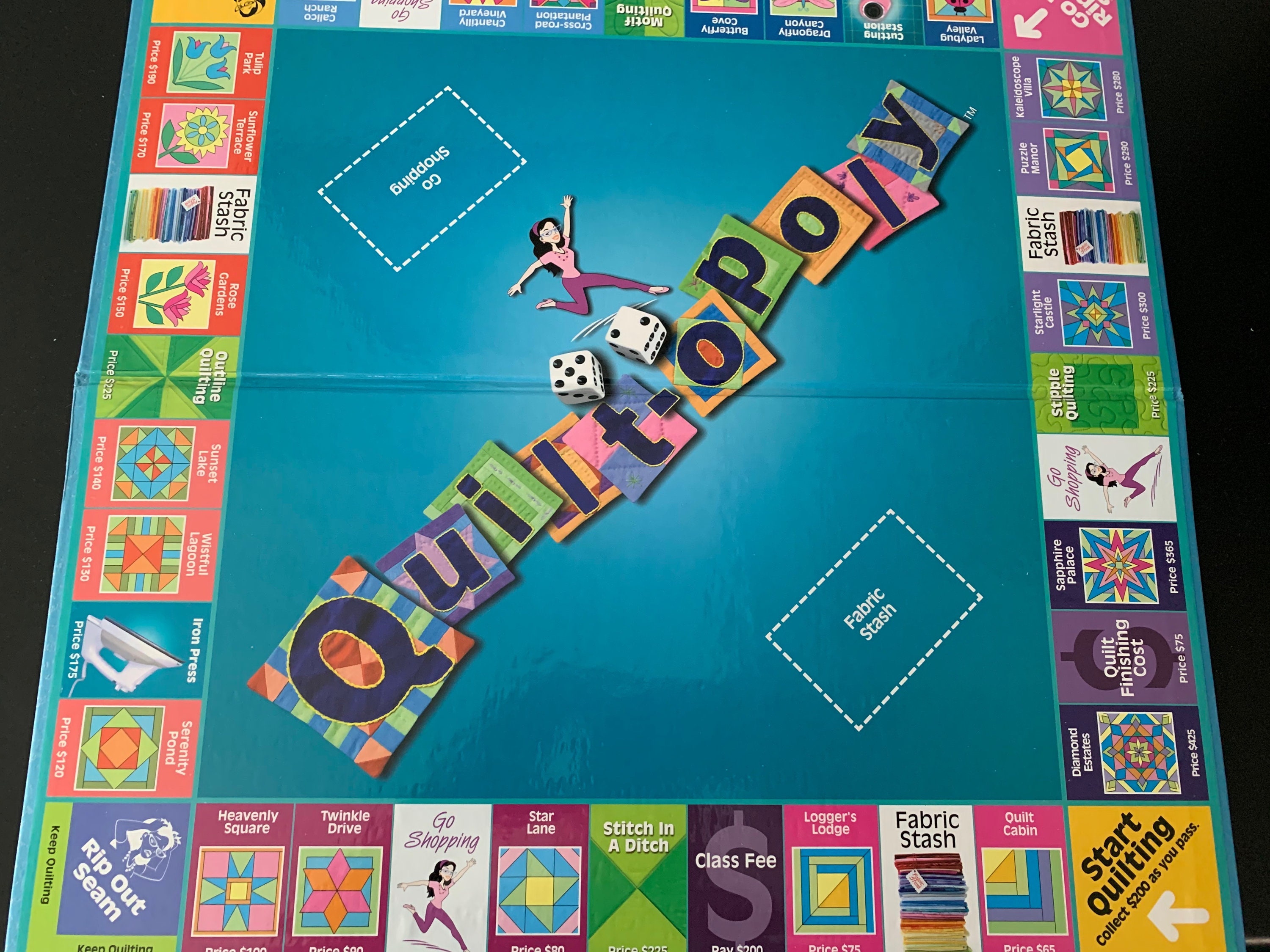 Quilt O-poly Board Game | Etsy