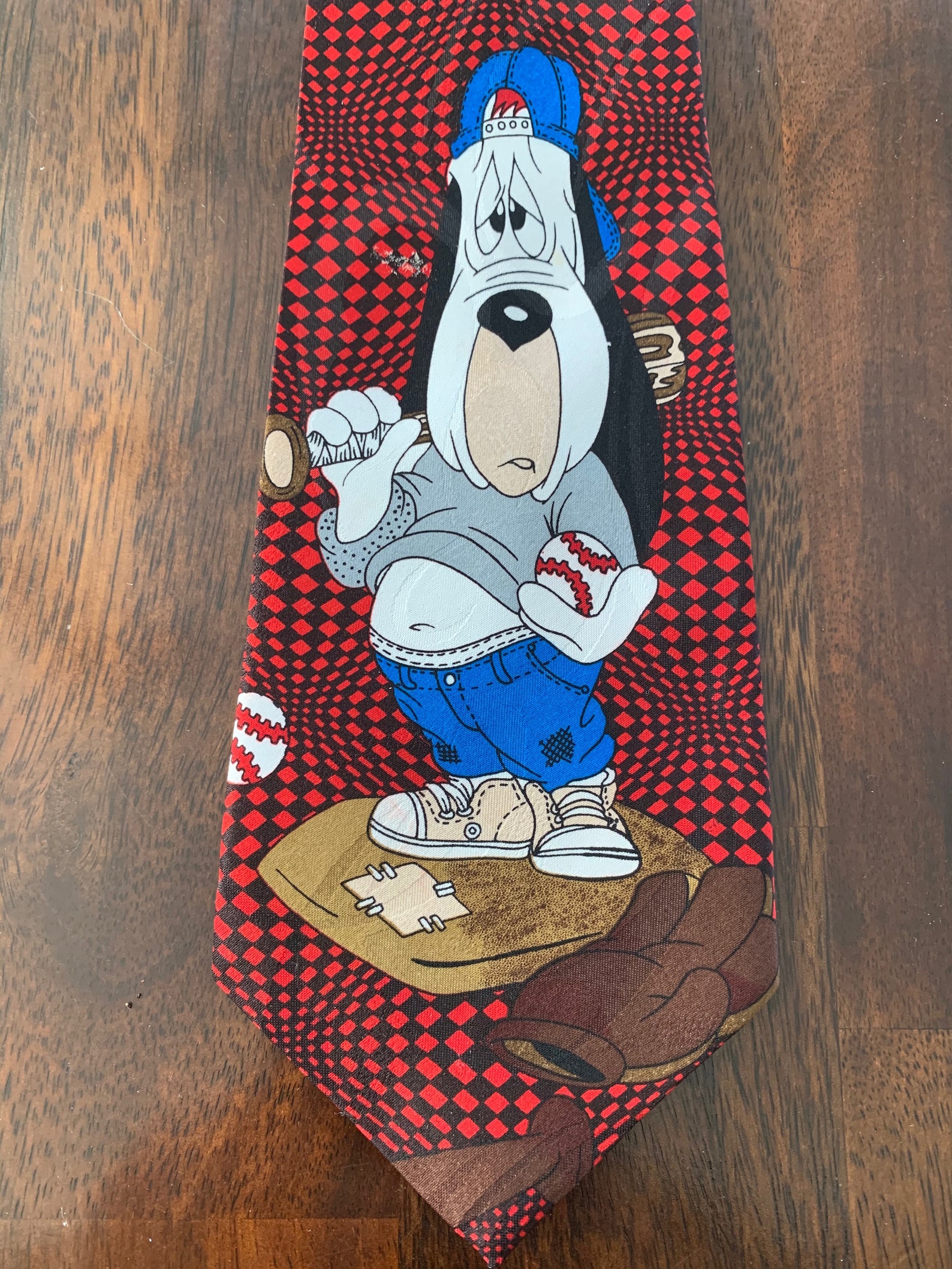 Droopy Dog Baseball Tie Etsy