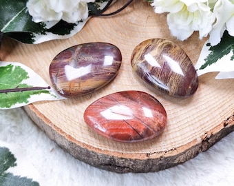 Rainbow Jasper Pocket Stone - Palm Hand Cabochon Natural Polished Crystal Gemstone Flat Disk Tumbled Healing Worry Slab Thumb South-Africa