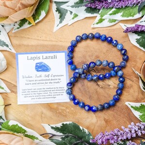 Lapis Lazuli Bracelet / Facet Faceted Diamond Beads 8mm High Grade Quality Genuine Natural Gemstone Stone Jewelry Men Women Crystal Bead Gem