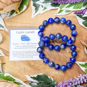 Lapis Lazuli Bracelet / Facet Faceted Diamond Beads 12mm High Grade Quality Genuine Natural Gemstone Stone Jewelry Men Women Crystal Bead