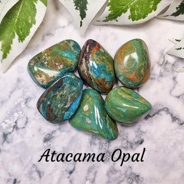 アタカマオパール宝石 - タンブルストーン / ポジティブ・バランス・論理 / ストーン タンブル ポリッシュ 新品 希少 チリ