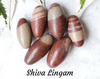Shiva Lingam Crystal - Tumbled Stone - Polished Stone - Gemstone / For Fertility • Unity • Transformation / Intention All Chakra Tumblestone