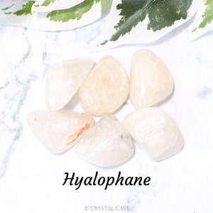 Hyalophane Crystal - Tumbled Stone Polished Gemstone / Femininity Consciousness Self-Esteem / Smooth Pebble Round Rock Gem Mineral Feldspar