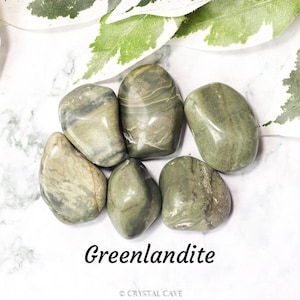 Greenlandite Crystal - Tumbled Stone Polished Gemstone / Nature • Antiquity • Protection / New Rare Smooth Pebble Round Rock Greenland Nuuk
