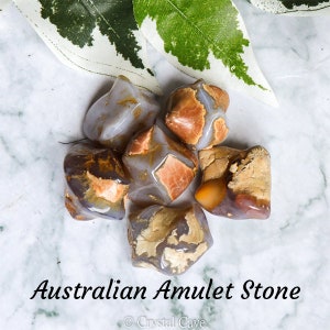 Monte de piedra amuleto australiano. Hay Thunderegg Gemstone - Piedra caída - Piedra de abrazo / Felicidad, Meditación, Puesta a tierra / Piedra pulida Australia