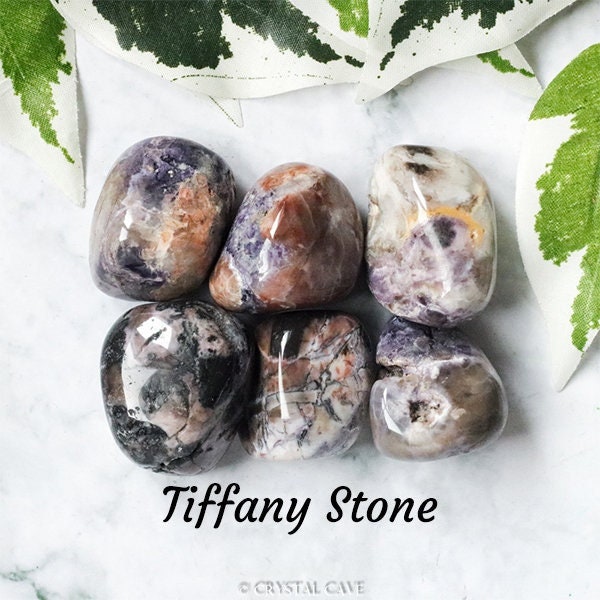 Tiffany Stone Crystal Bertrandite Tumbled Stone Polished Gemstone / Life Path Organization Clarity / Pebble Rock Smooth Round America USA