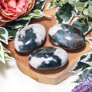 Polarity Moonstone - Palm Stone - Jumbo Hand Stone - Peach Large Massage Polished Gemstone Big Crystal Healing XL Tumbled Fertility Feminine