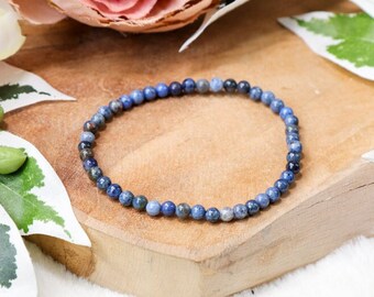 Bracelet Pierre Dumortiérite 4 Mm - Marque OxcmoBijoux, Neuf Avec étiquettes