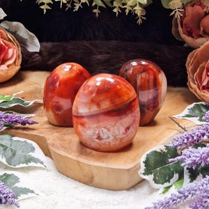 Carnelian Sculpture / Polished Free Form Natural Rock Decoration Interior Nugget Gemstone Geode Stone Cluster Crystal Spiritual Altar