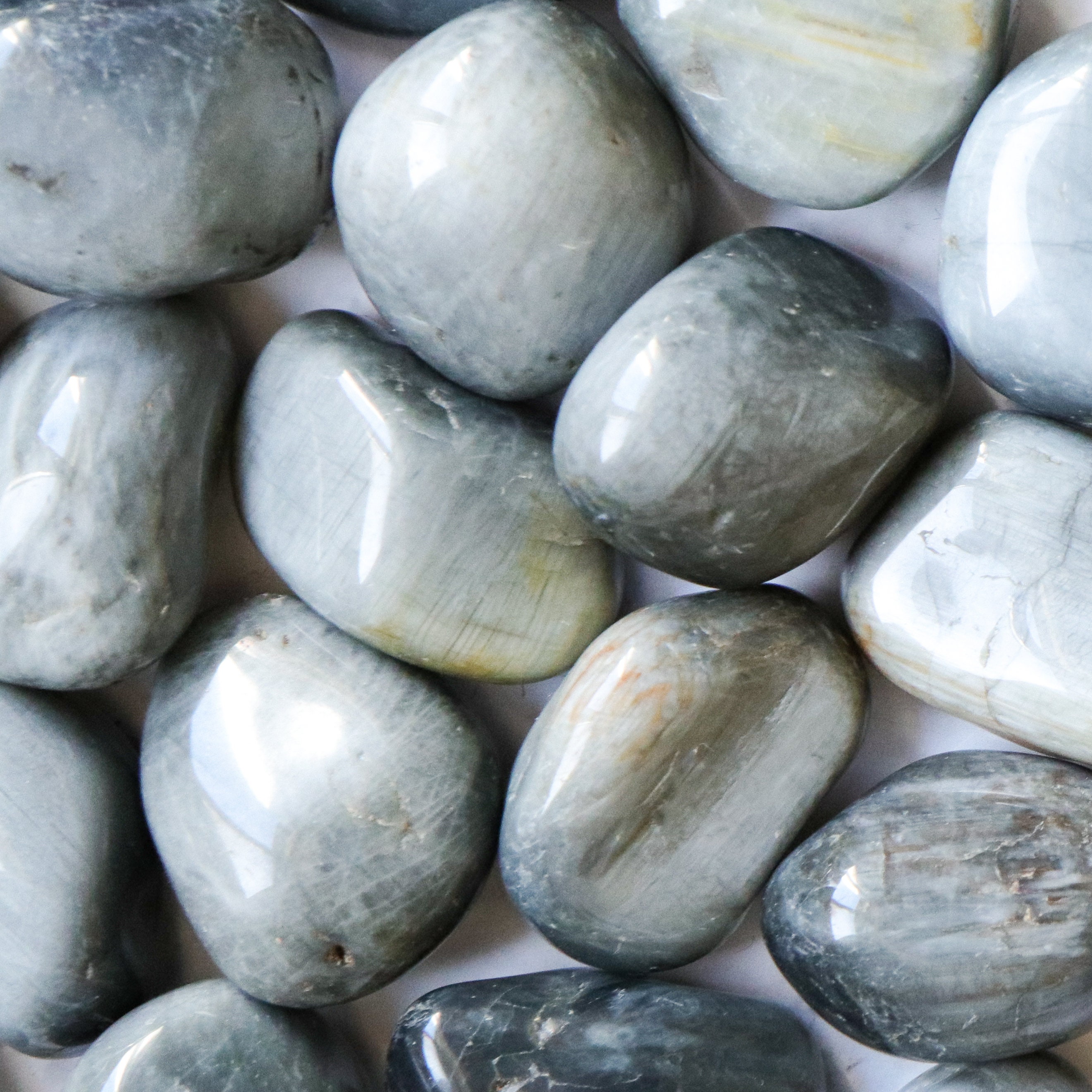 Cat's Eye Quartz Chrysoberyl Crystal - Tumbled Stone Polished Gemstone ...